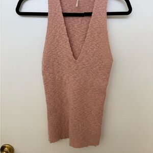 Free People Halter Style Knit Top